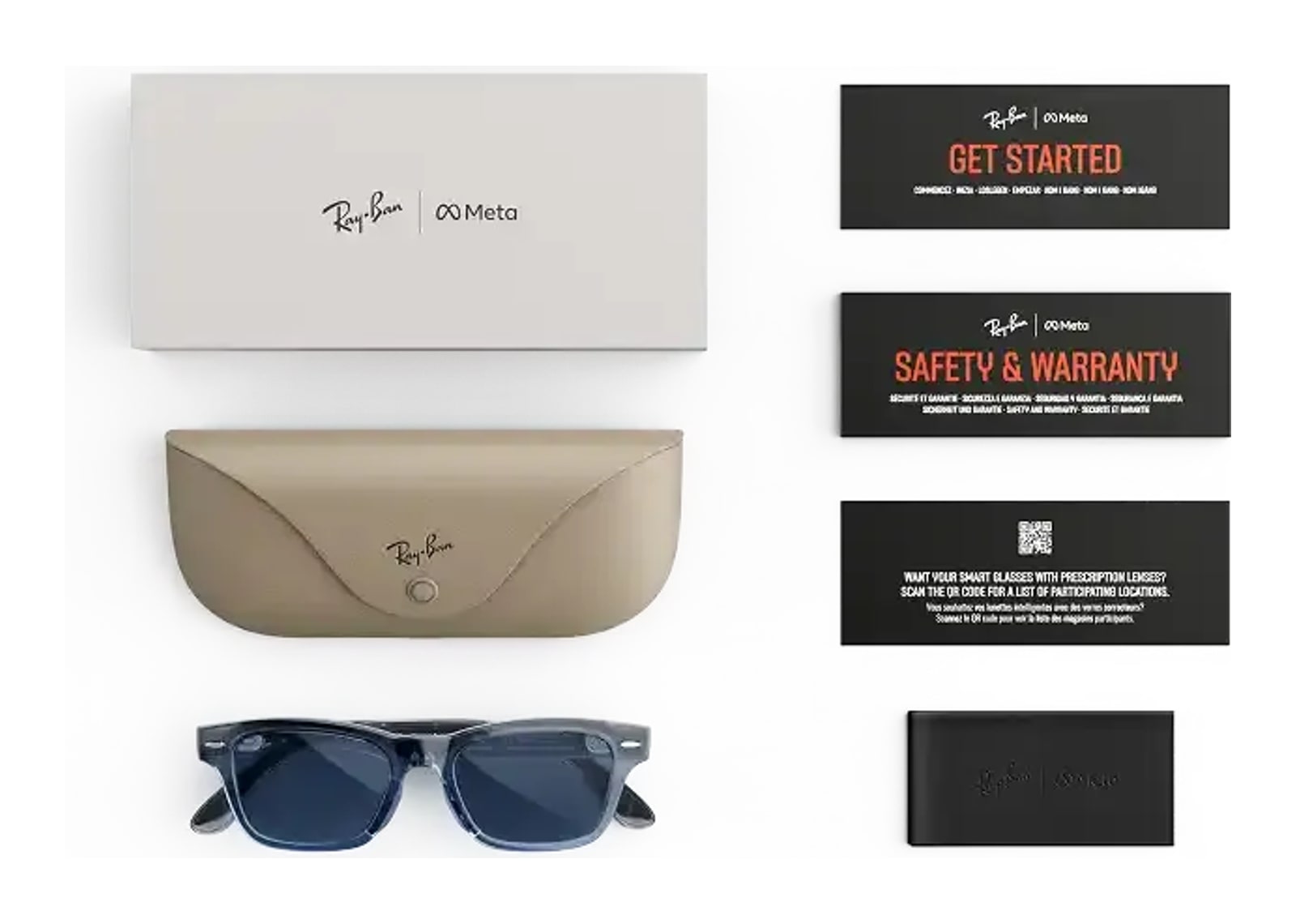 Ray-Ban Meta Burbank Audio AI Smart Glasses Transitions Sapphire Lens Blue - görsel 4