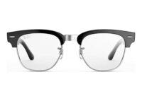 Ray-Ban Meta Clubmaster Audio AI Smart Glasses Clear Lens Shiny Black