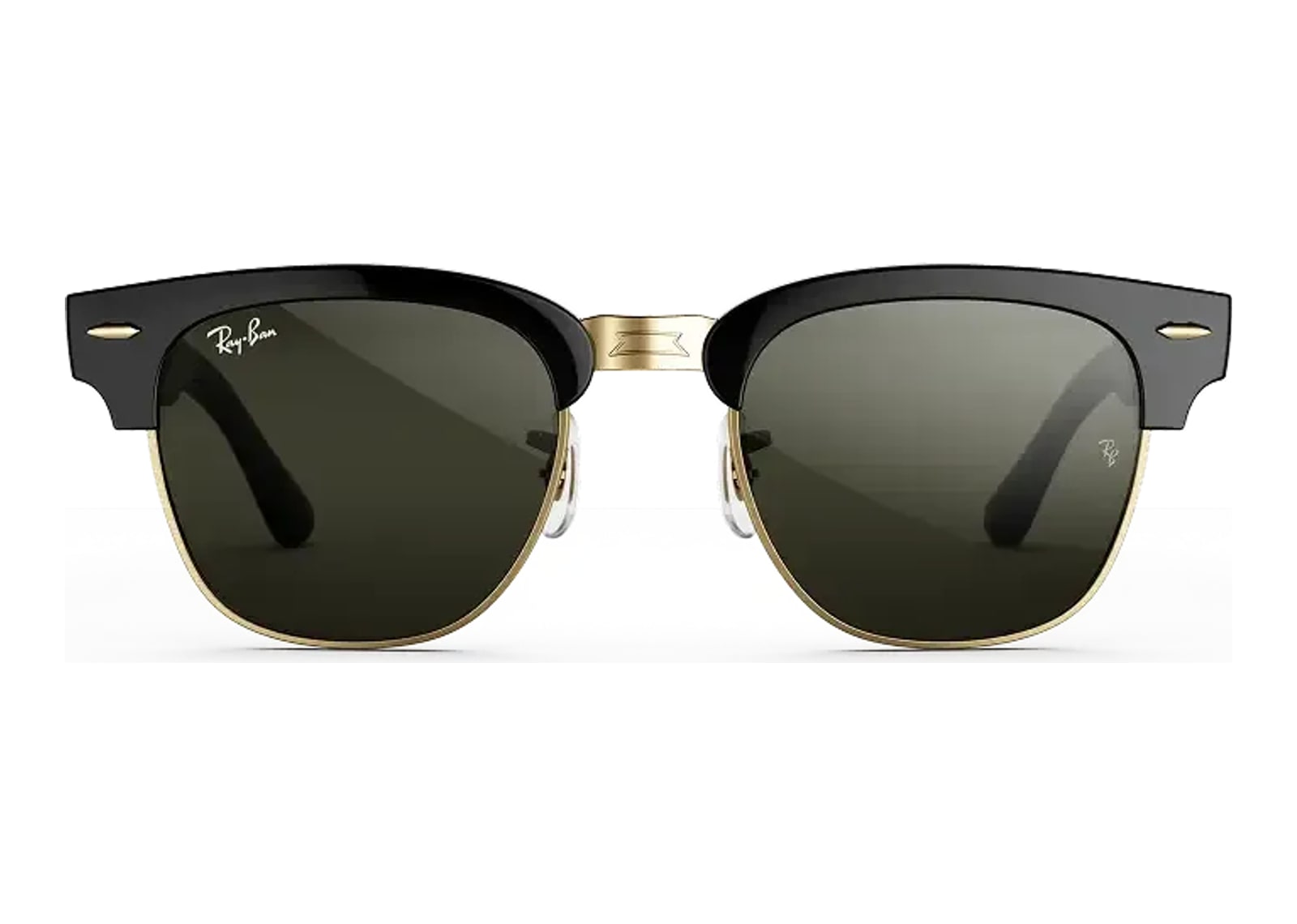 Ray-Ban Meta Clubmaster Audio AI Smart Glasses Green Lens Shiny Black