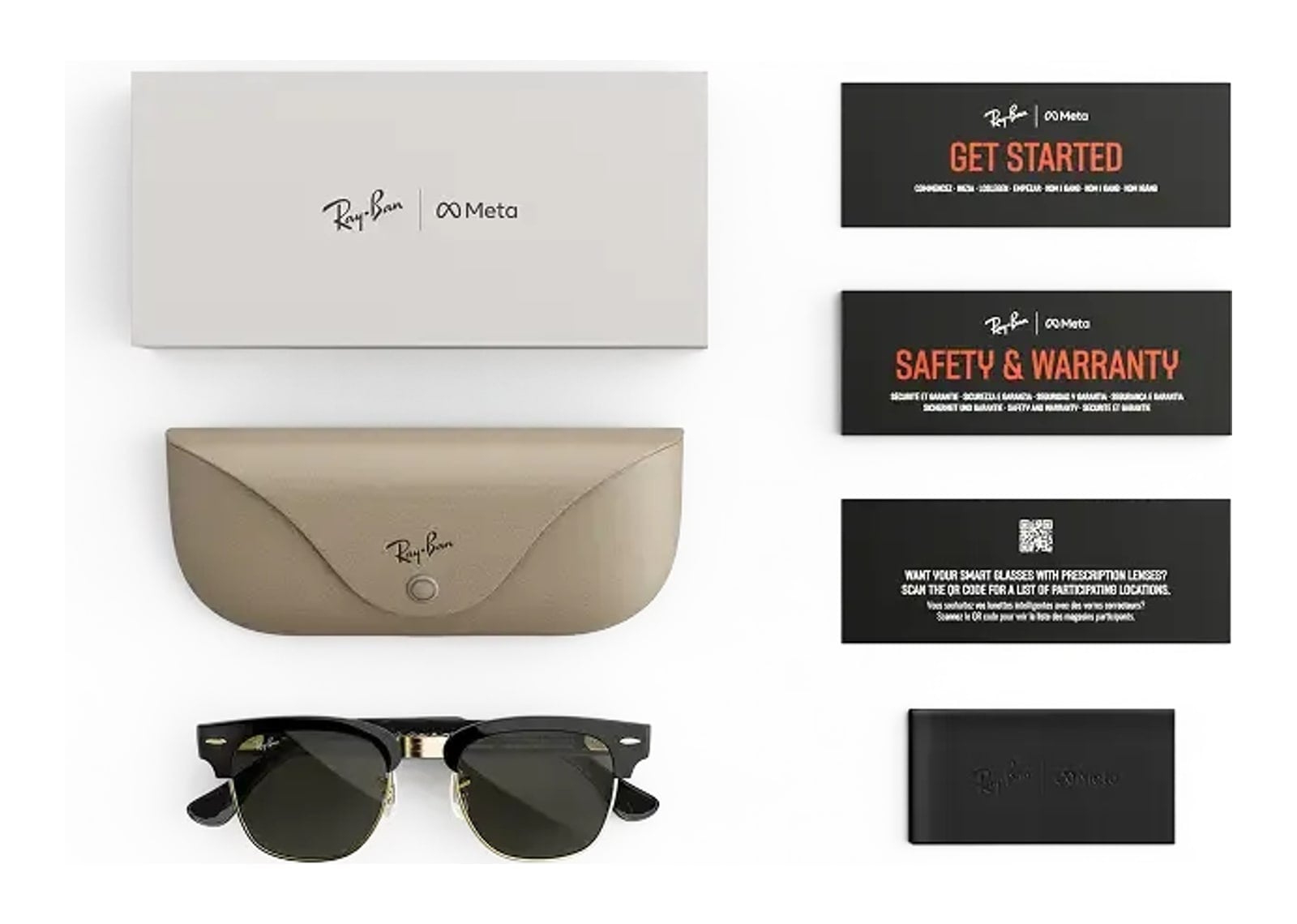 Ray-Ban Meta Clubmaster Audio AI Smart Glasses Green Lens Shiny Black - görsel 6