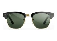 Ray-Ban Meta Clubmaster Audio AI Smart Glasses Transitions Graphite Green Lens Shiny Black