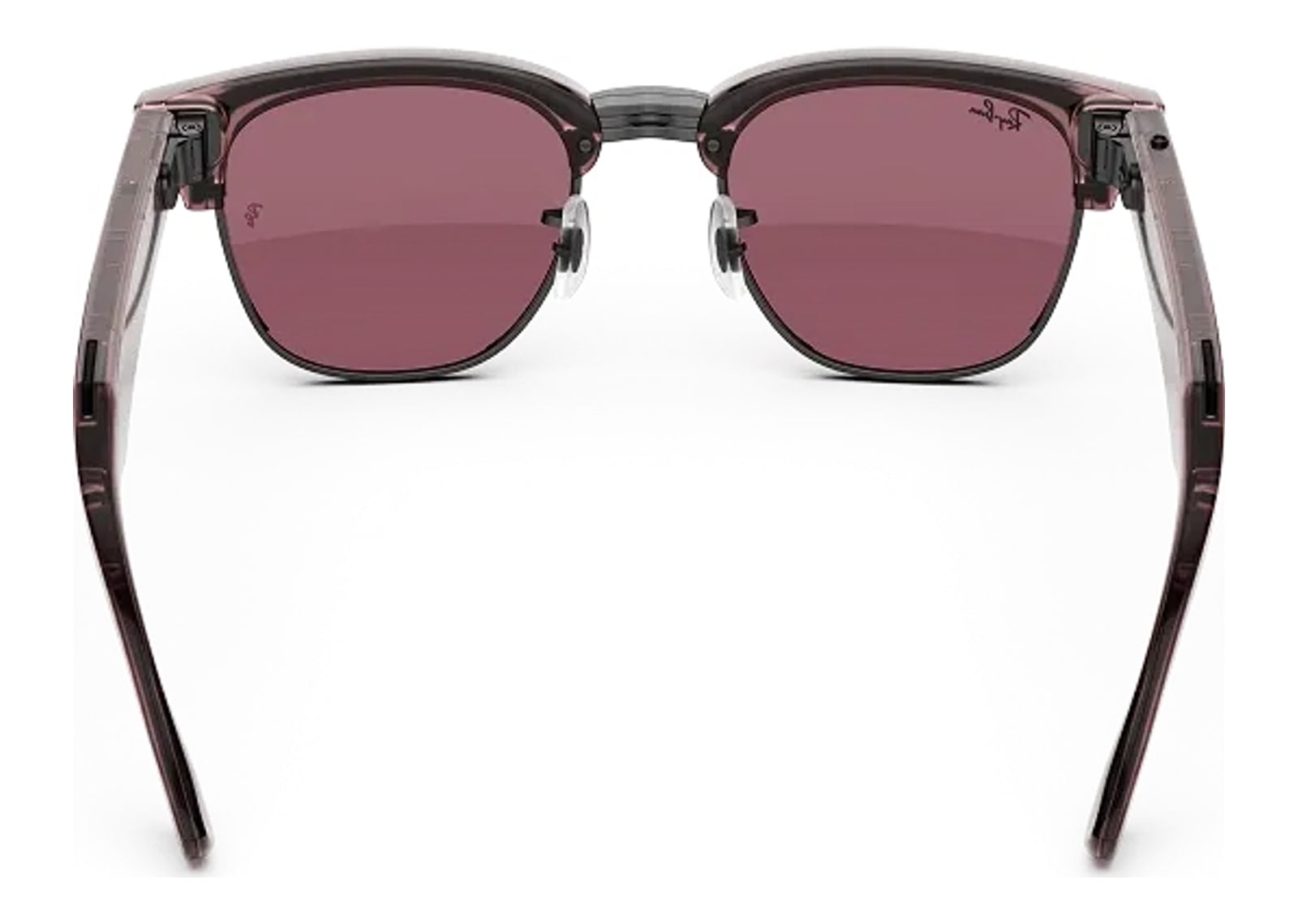 Ray-Ban Meta Clubmaster Audio AI Smart Glasses Transitions Ruby Lens Orchid