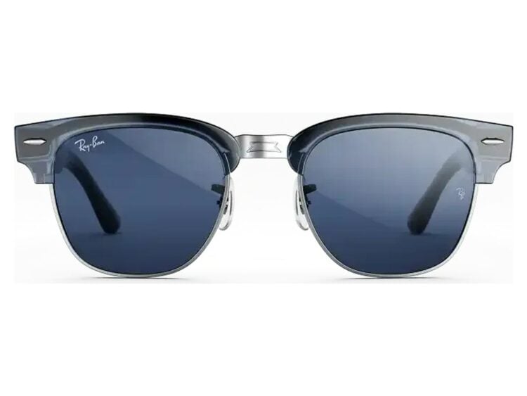Ray-Ban Meta Clubmaster Audio AI Smart Glasses Transitions Sapphire Lens Blue
