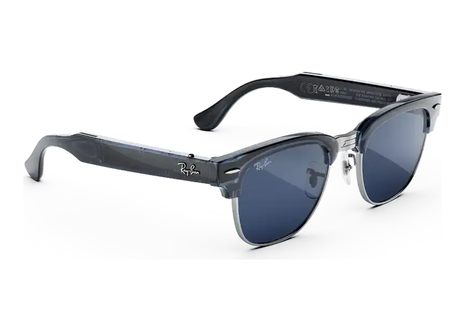 Ray-Ban Meta Clubmaster Audio AI Smart Glasses Transitions Sapphire Lens Blue - görsel 2