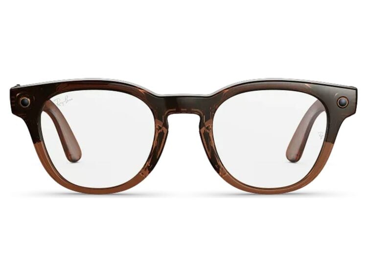 Ray-Ban Meta Scriber Optics Gen 2 AI Smart Glasses Clear Lens Shiny Umber