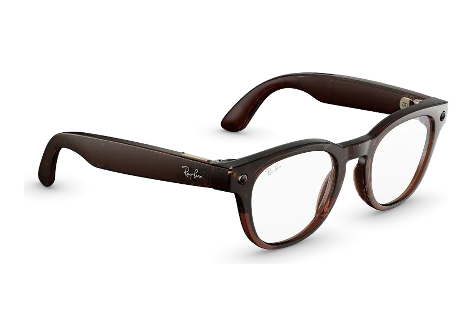 Ray-Ban Meta Scriber Optics Gen 2 AI Smart Glasses Clear Lens Shiny Umber - görsel 3