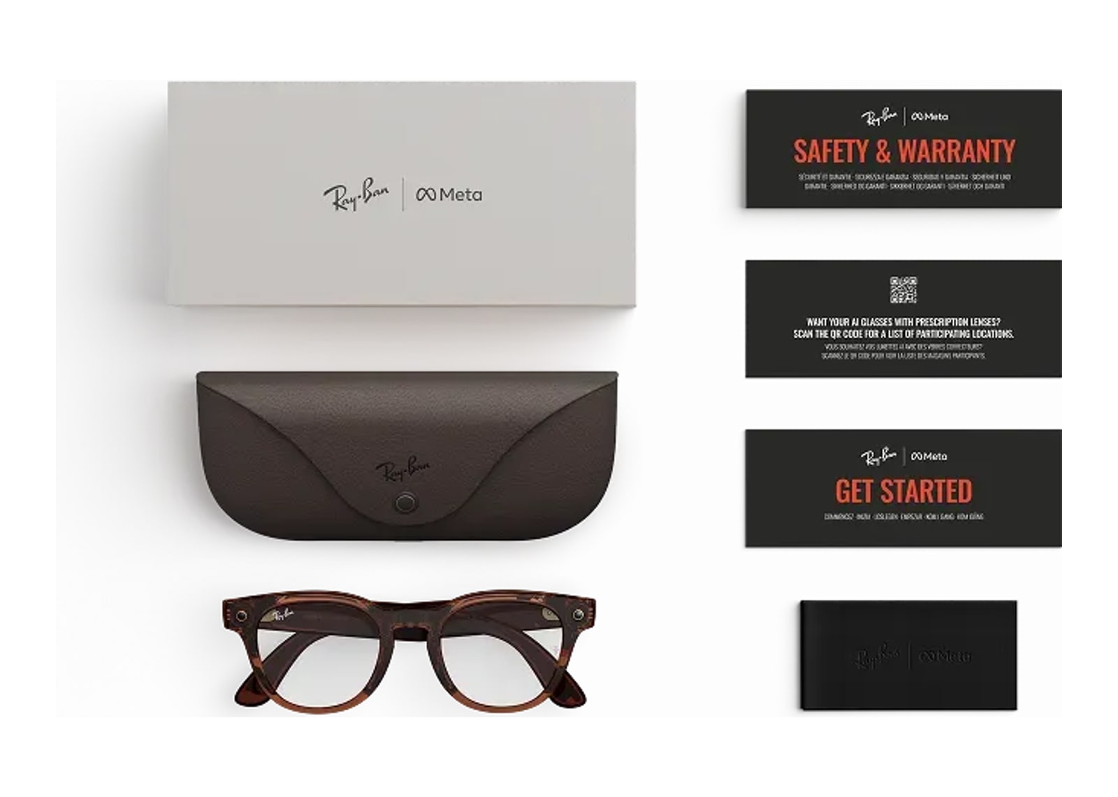 Ray-Ban Meta Scriber Optics Gen 2 AI Smart Glasses Clear Lens Shiny Umber - görsel 5