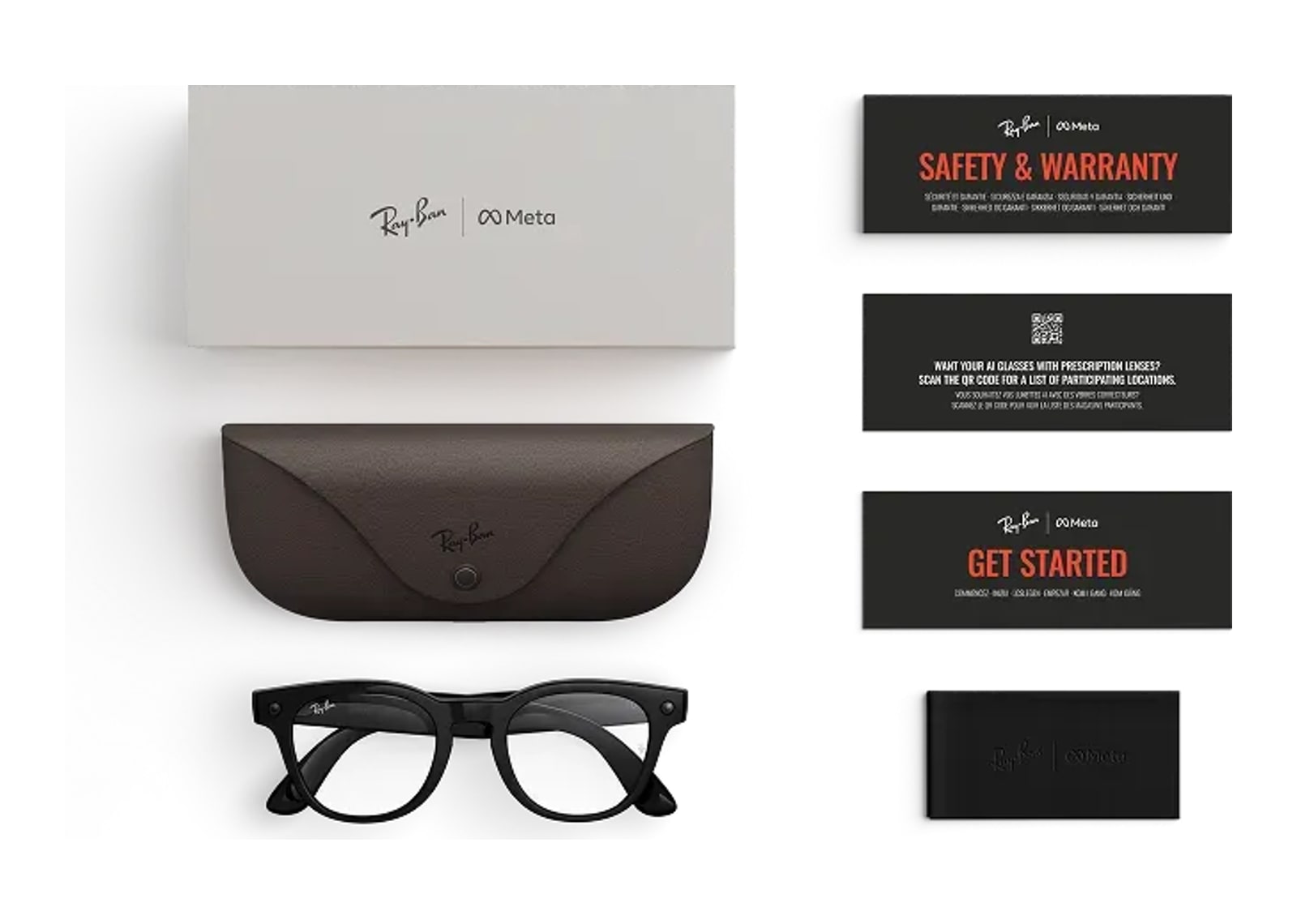 Ray-Ban Meta Scriber Optics Gen 2 AI Smart Glasses Clear Lens Solid Shiny Black - görsel 6