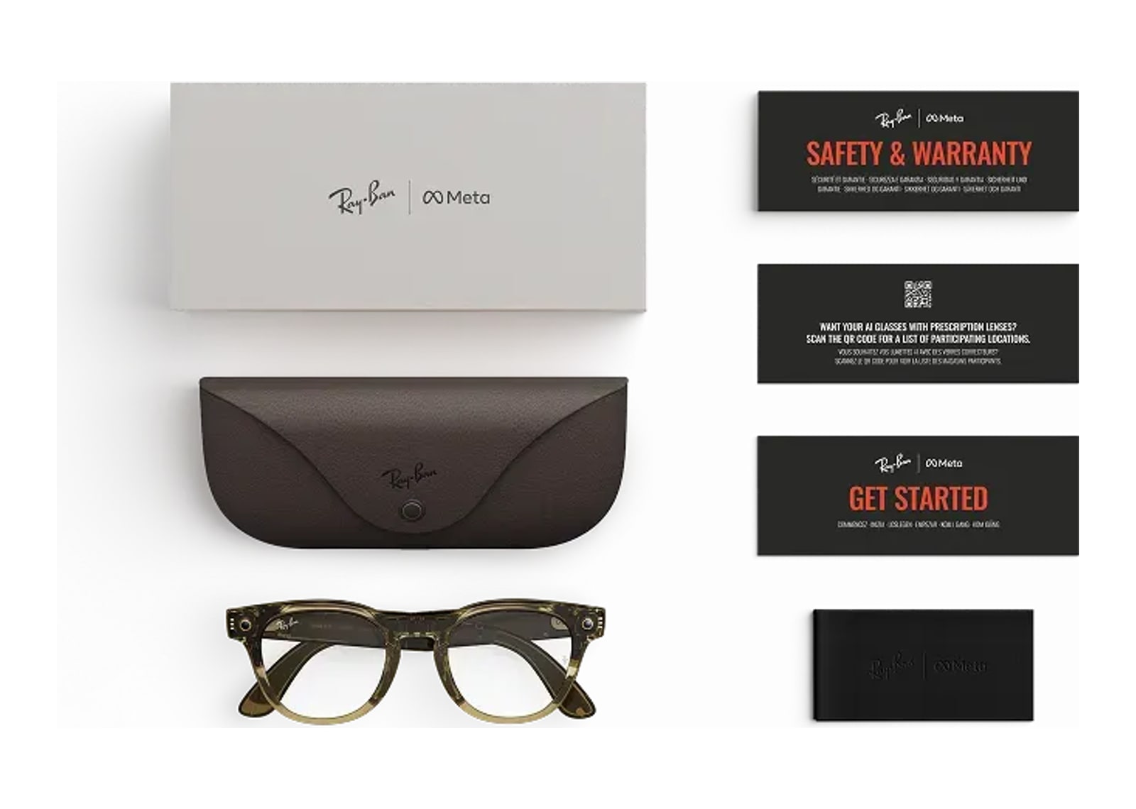 Ray-Ban Meta Scriber Optics Gen 2 AI Smart Glasses Clear Lens Stone Beige - görsel 5