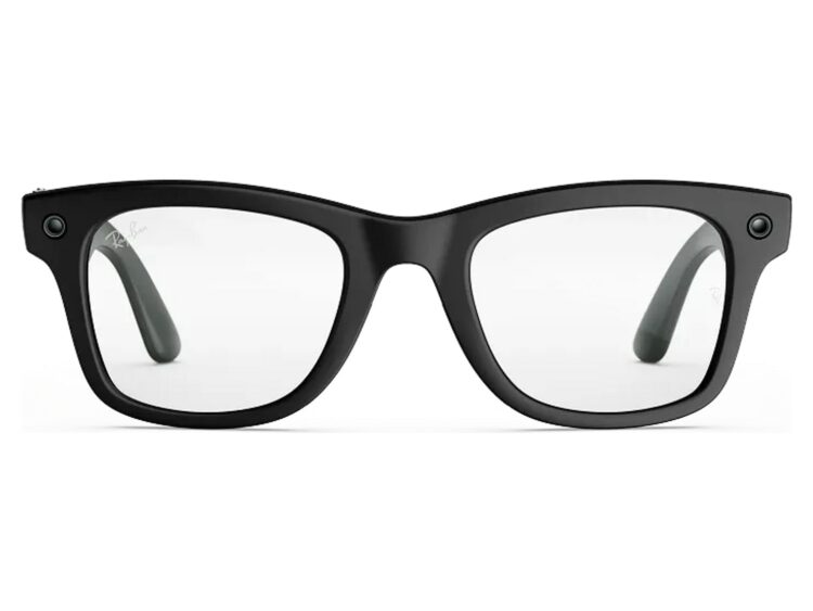 Ray-Ban Meta Wayfarer Gen 3 AI Smart Glasses Clear Lens Matte Black