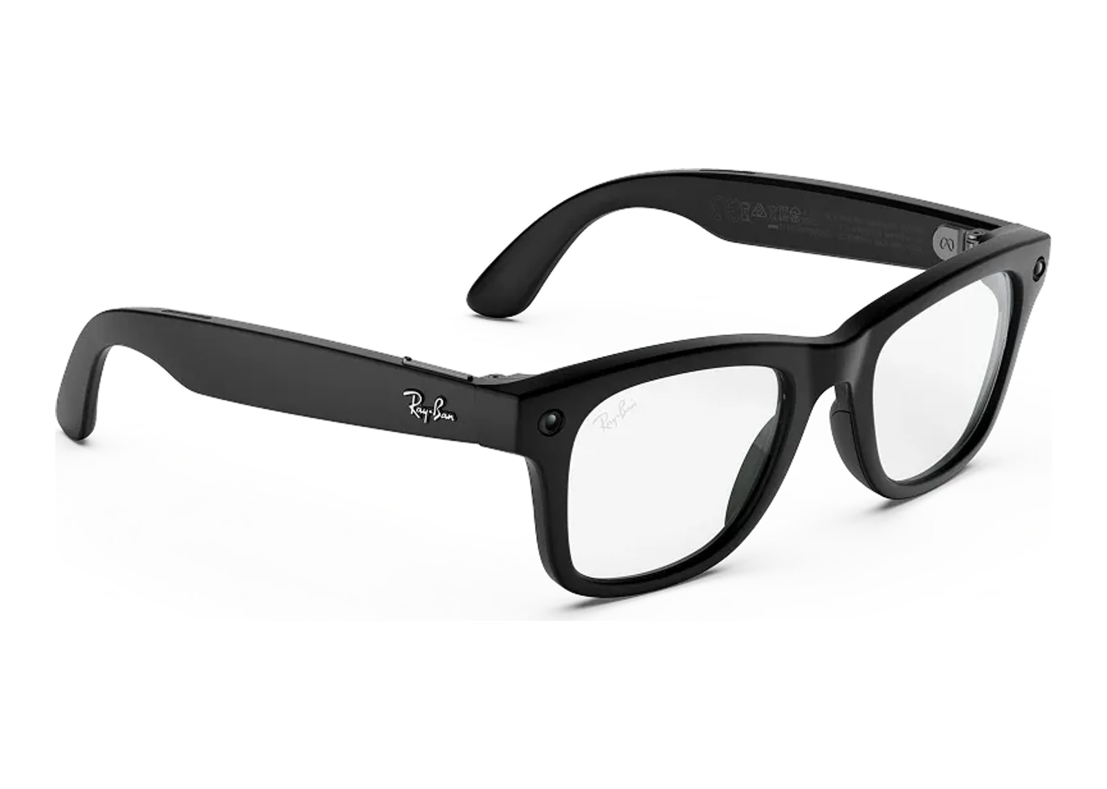 Ray-Ban Meta Wayfarer Gen 3 AI Smart Glasses Clear Lens Matte Black - görsel 2