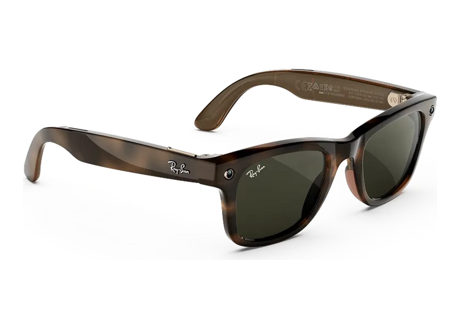 Ray-Ban Meta Wayfarer Gen 3 AI Smart Glasses Green Lens Havana - görsel 3