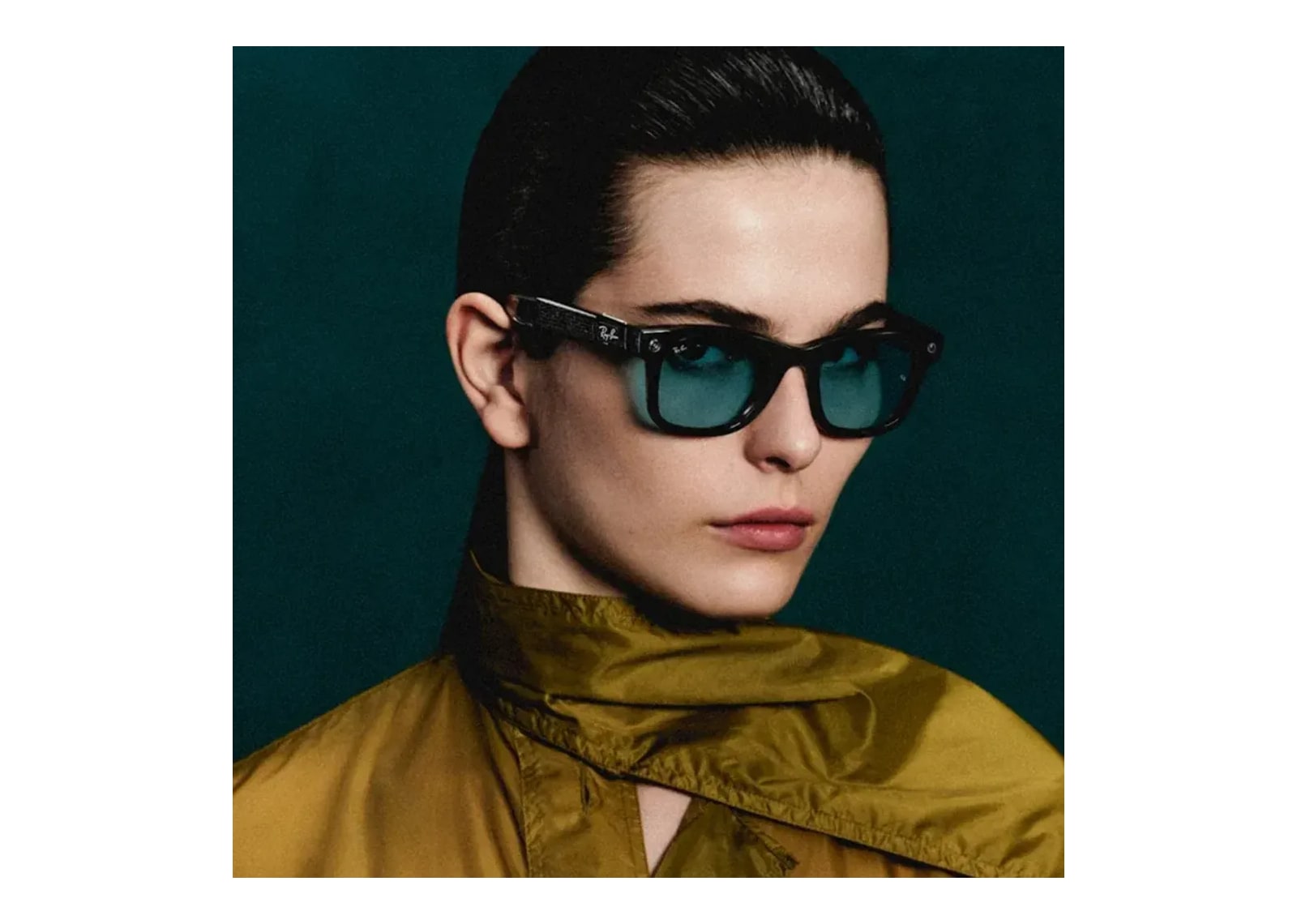 Ray-Ban Meta Wayfarer Gen 3 AI Smart Glasses Transitions Aquamarine Lens Transparent Black - görsel 3