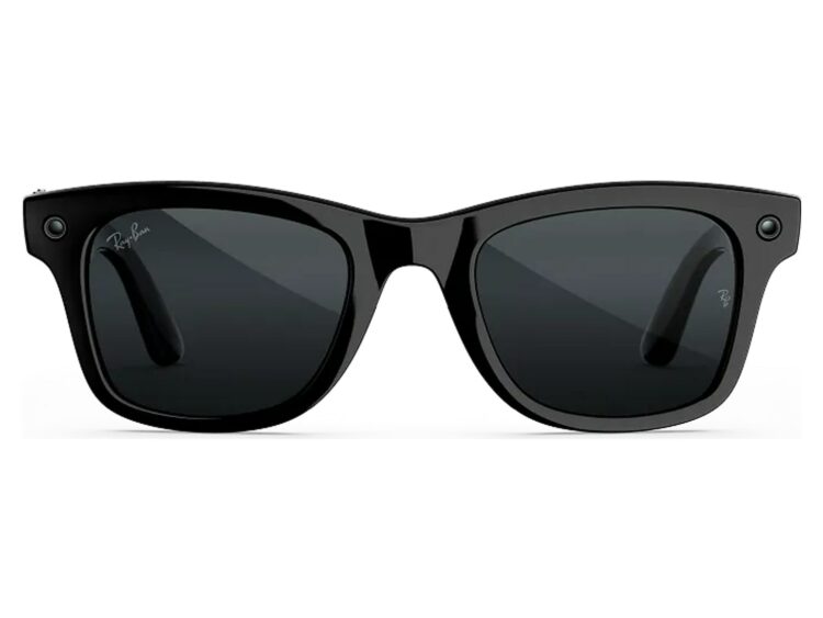Ray-Ban Meta Wayfarer Gen 3 AI Smart Glasses Transitions Grey Lens Shiny Black