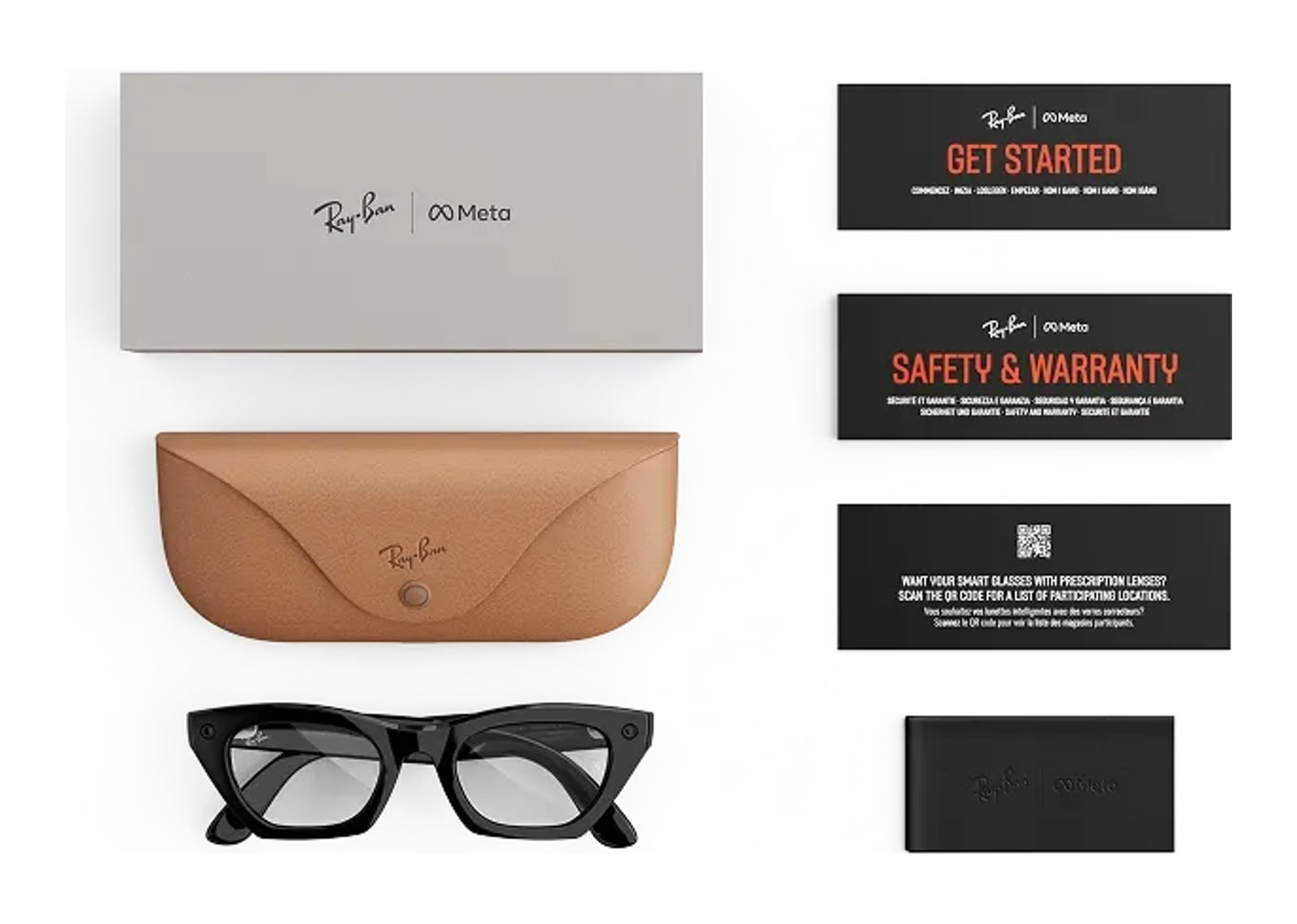 Ray-Ban Meta Zena Gen 3 AI Smart Glasses Clear Lens Shiny Black - görsel 5