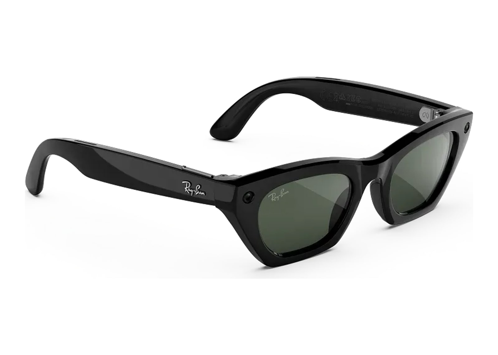 Ray-Ban Meta Zena Gen 3 AI Smart Glasses Transitions Graphite Green Lens Shiny Black - görsel 2