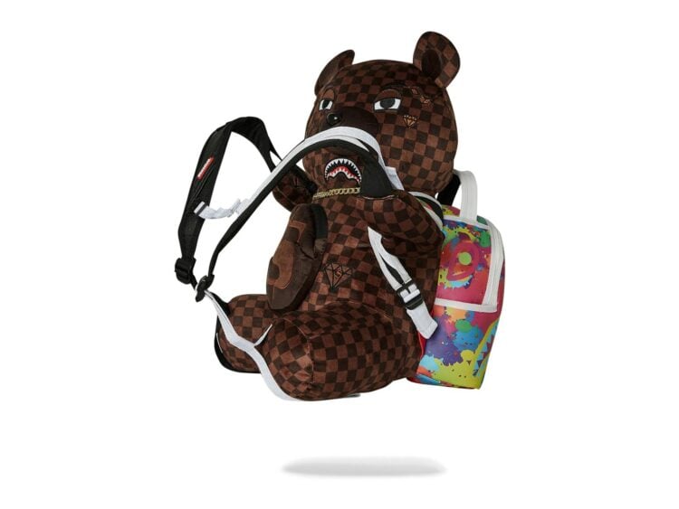 Sprayground Backpack Bear Wearing Backpack