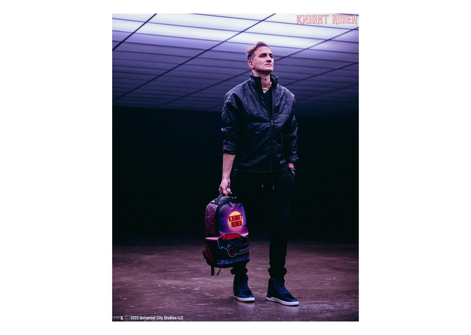 Sprayground Knight Rider K.i.t.t. Laser Shark Backpack - görsel 2