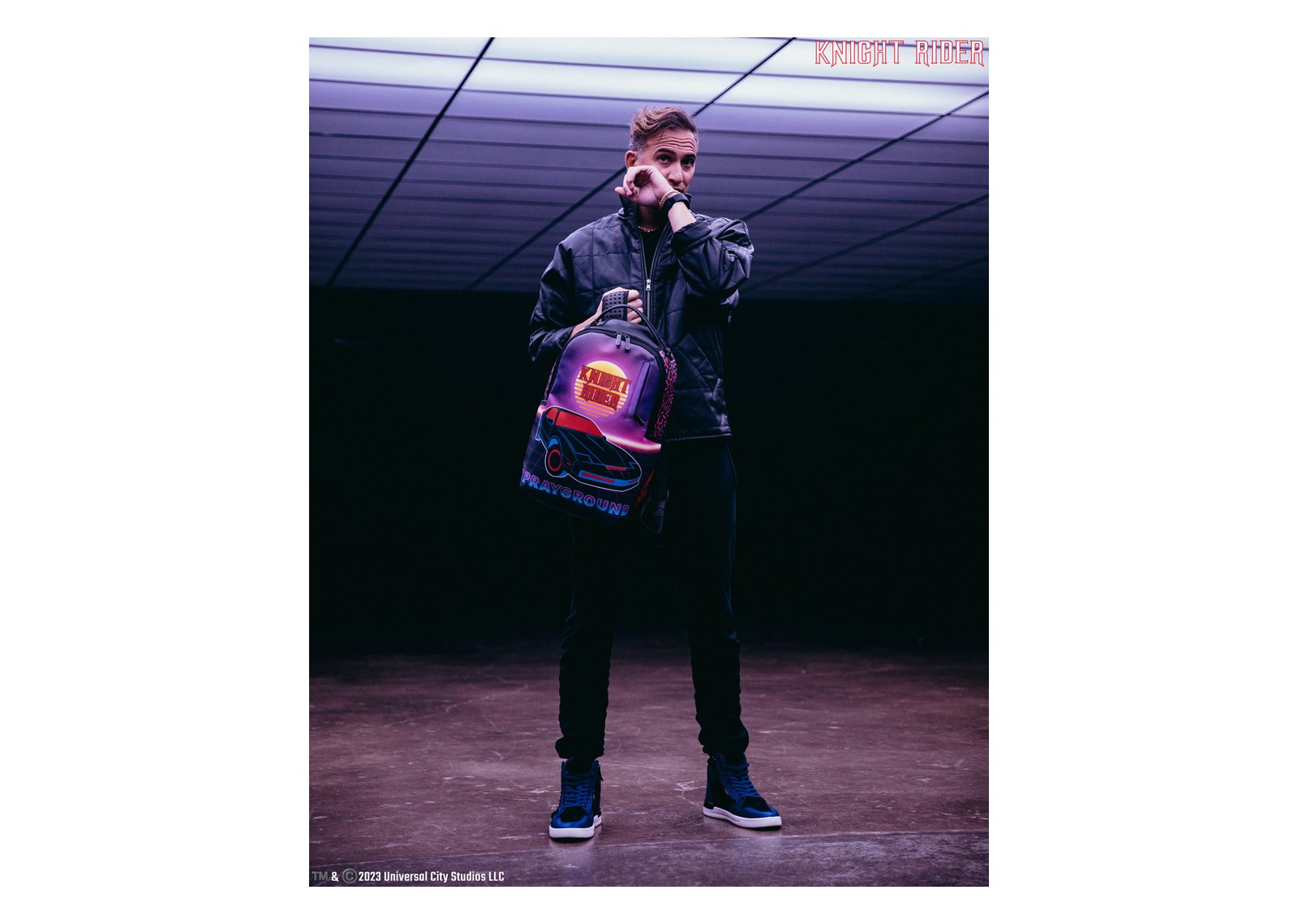 Sprayground Knight Rider K.i.t.t. Laser Shark Backpack - görsel 4