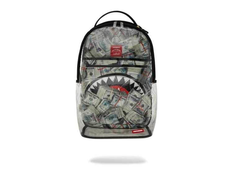 Sprayground Money Pile DLXS Clear Backpack