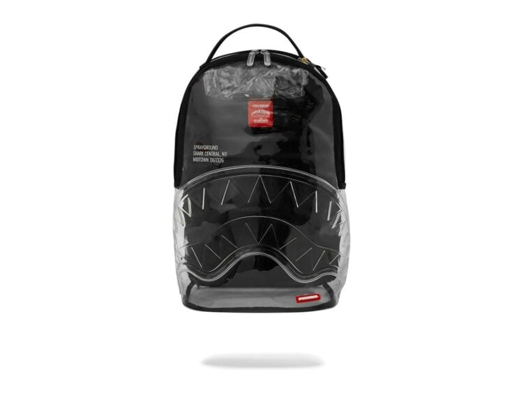 Sprayground Shark Central Clear DLXSV Backpack Blackpanel