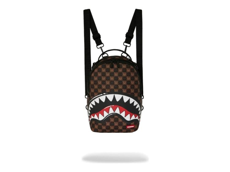 Sprayground Sharks in Paris Grin & Grind Mini Backpack