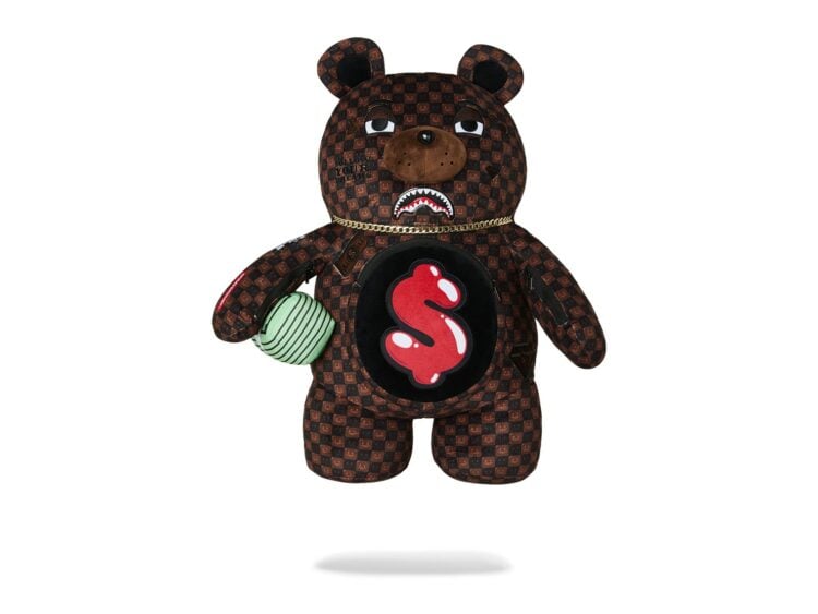 Sprayground Sharks in Paris Grin & Grind Moneybear Backpack