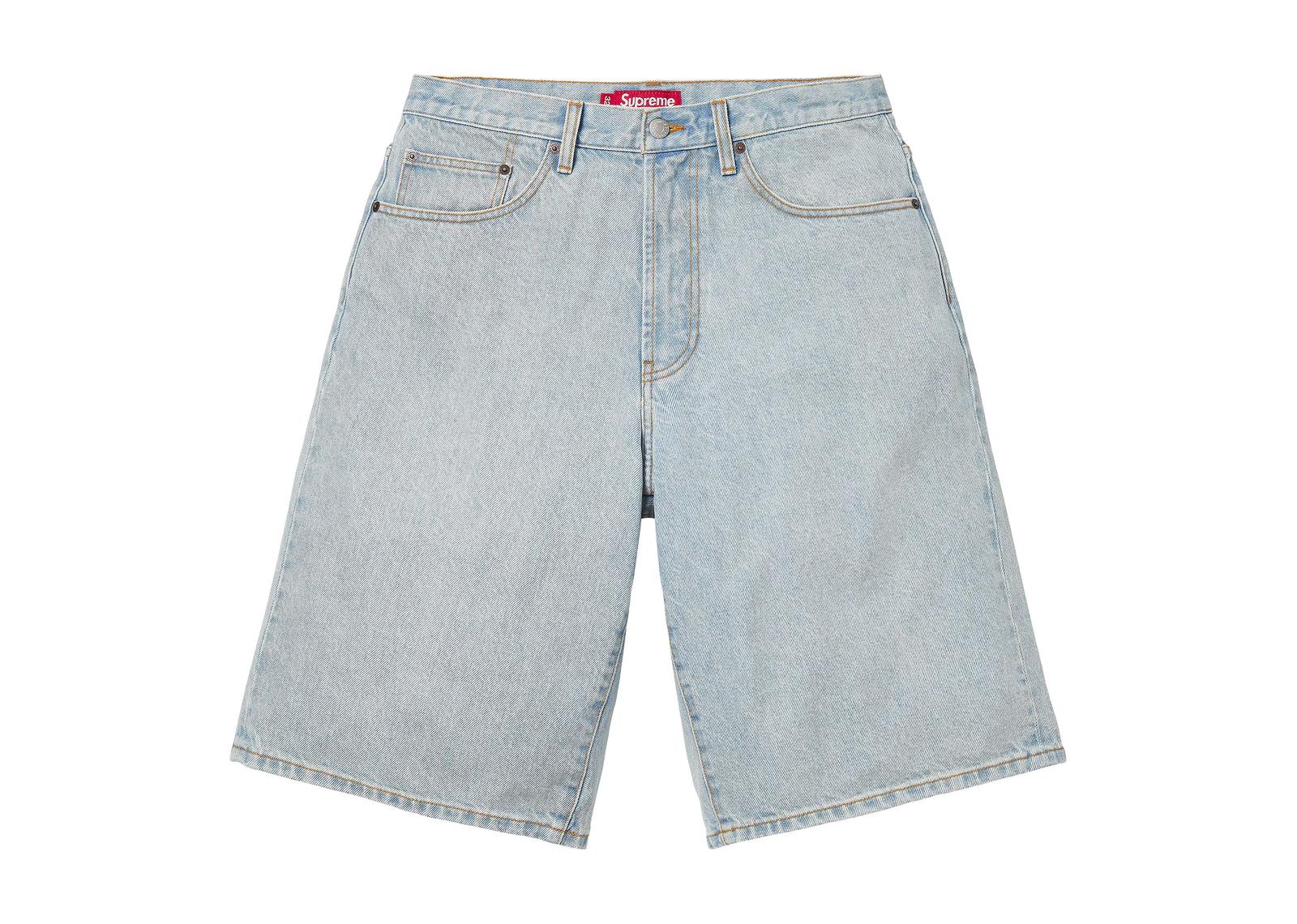 Supreme Baggy Denim Short Light Washed Indigo