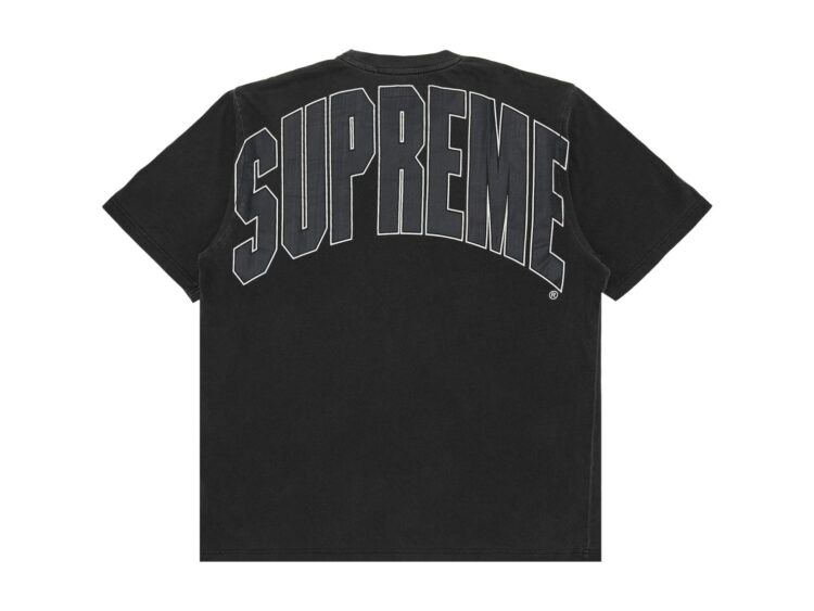 Supreme Cracked Back Arc Short-Sleeve Top Black