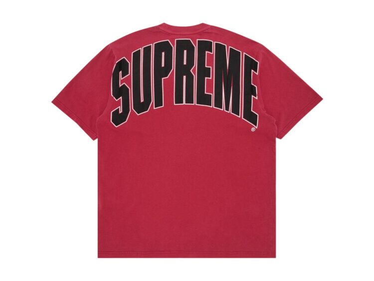 Supreme Cracked Back Arc Short-Sleeve Top Red
