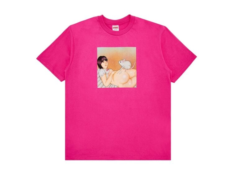 Supreme Mouse Tee Fuchsia