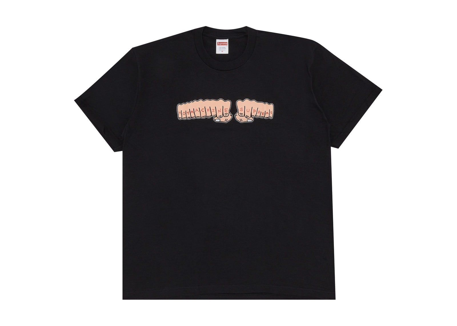 Supreme x Toy Machine Fist Tee Black