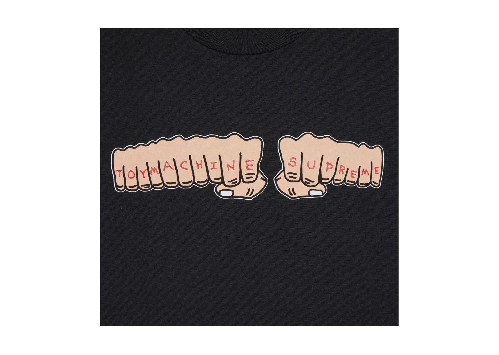 Supreme x Toy Machine Fist Tee Black - görsel 2
