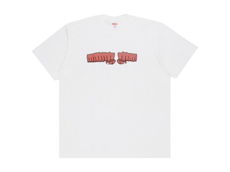 Supreme x Toy Machine Fist Tee White
