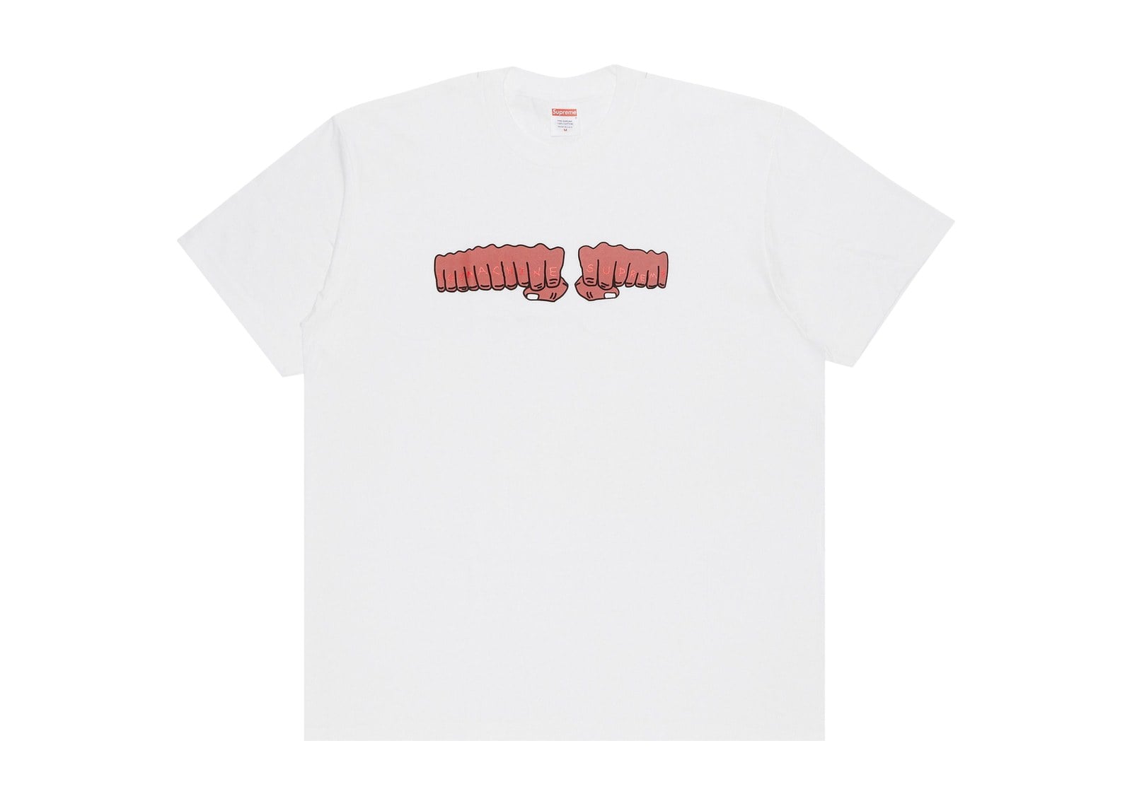 Supreme x Toy Machine Fist Tee White