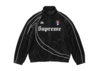 Supreme x Umbro Velour Track Jacket Black