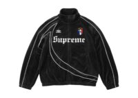 Supreme x Umbro Velour Track Jacket Black