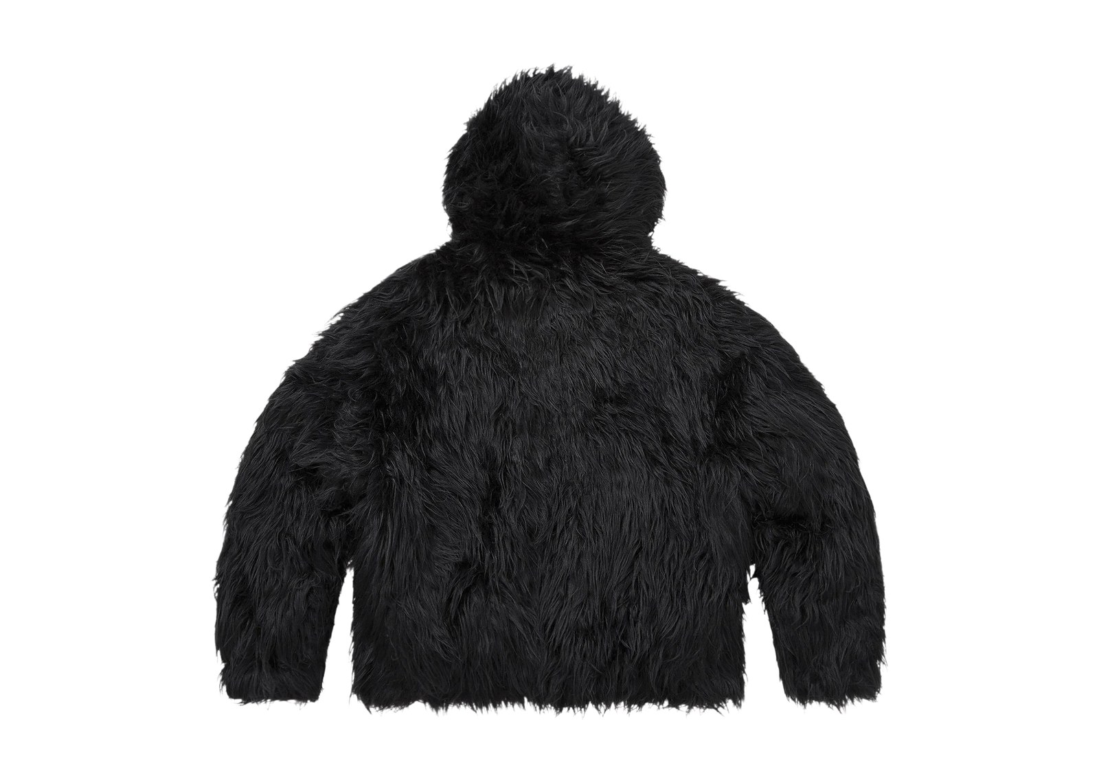 Supreme x Ys Faux Fur Windstopper Hooded Bomber Jacket Black - görsel 2