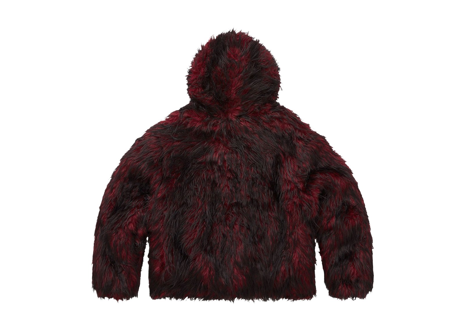 Supreme x Ys Faux Fur Windstopper Hooded Bomber Jacket Red - görsel 2