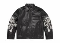 Supreme x Ys Leather Jacket Black