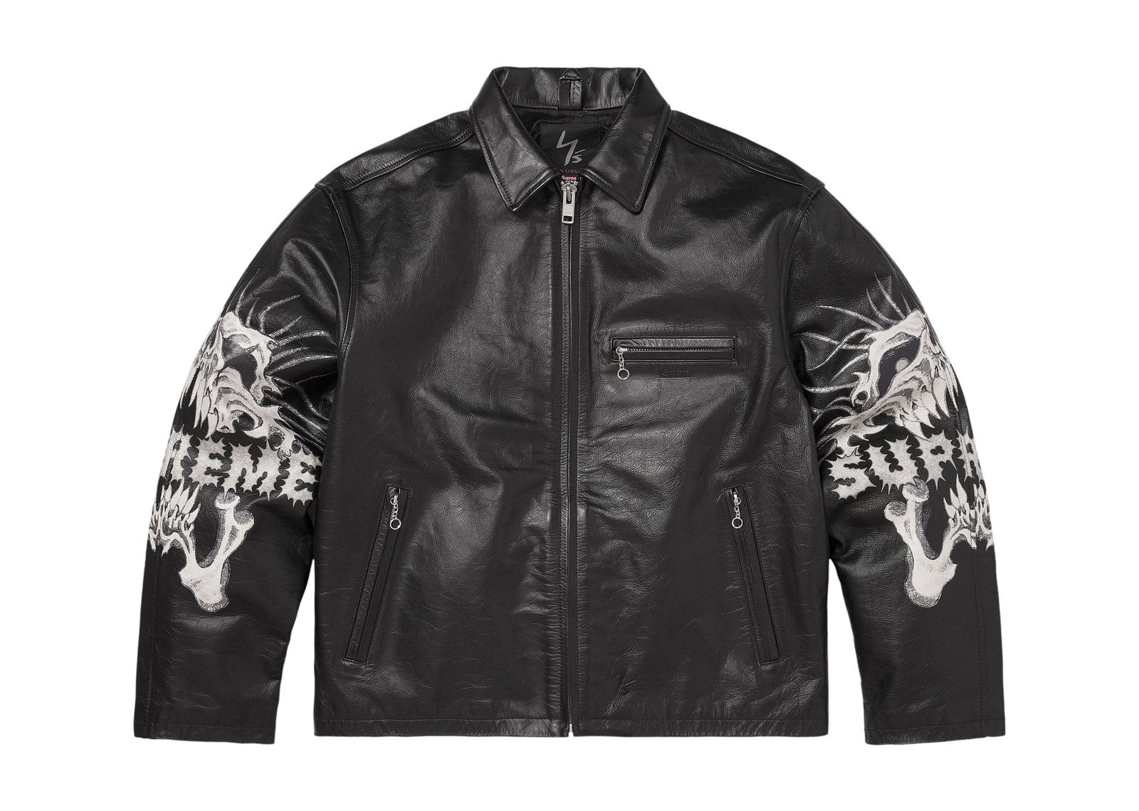 Supreme x Ys Leather Jacket Black