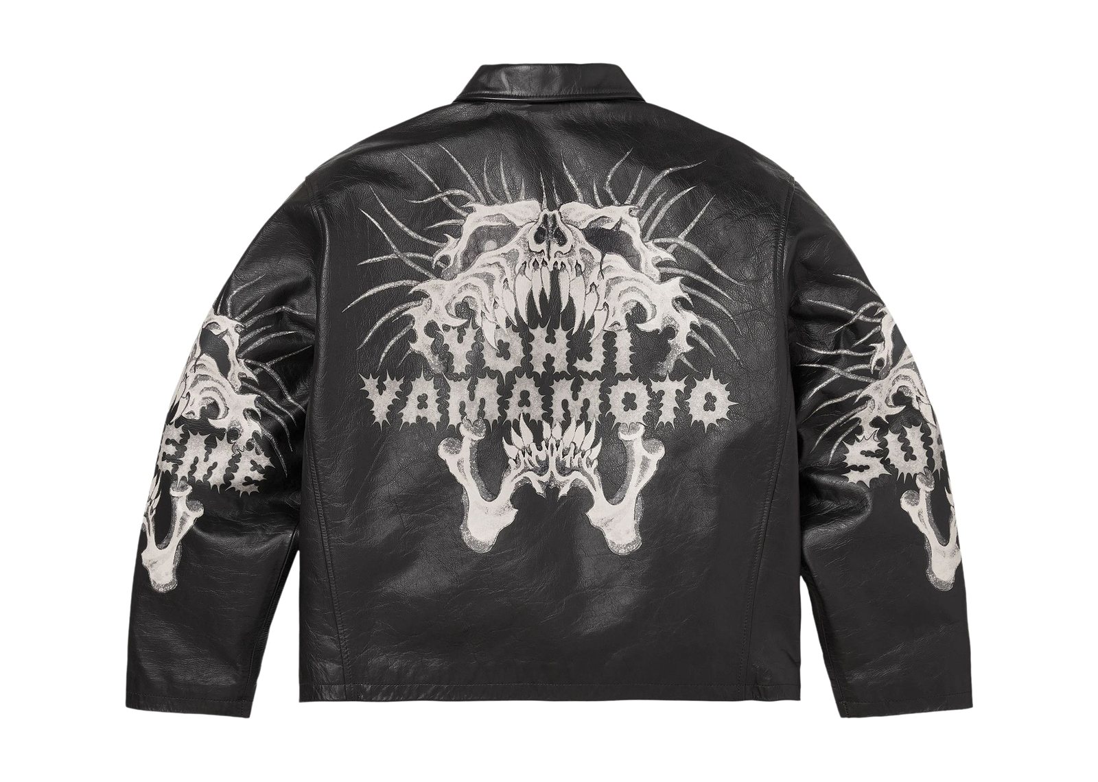 Supreme x Ys Leather Jacket Black - görsel 2