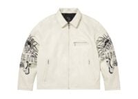 Supreme x Ys Leather Jacket White