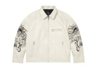 Supreme x Ys Leather Jacket White