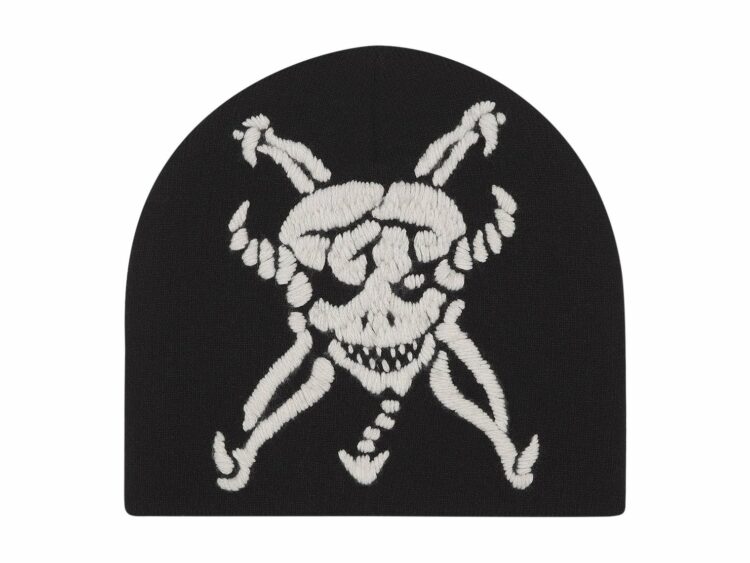 Supreme x Ys Skull Beanie Black