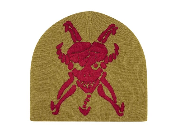 Supreme x Ys Skull Beanie Olive