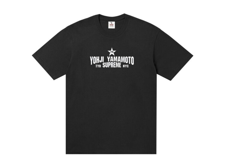 Supreme x Ys Star Tee Black