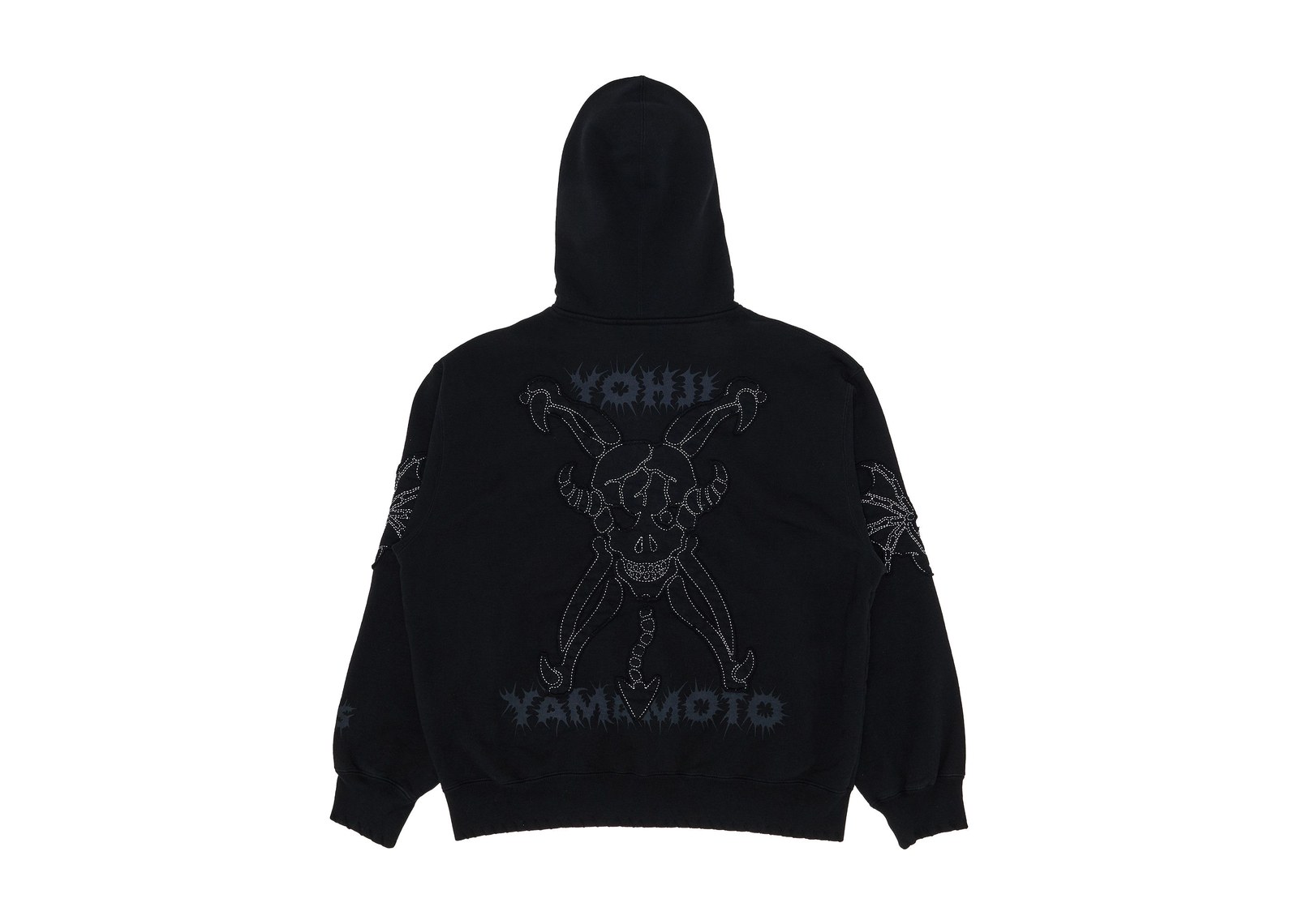 Supreme x Ys Zip Up Hooded Sweatshirt Black - görsel 2