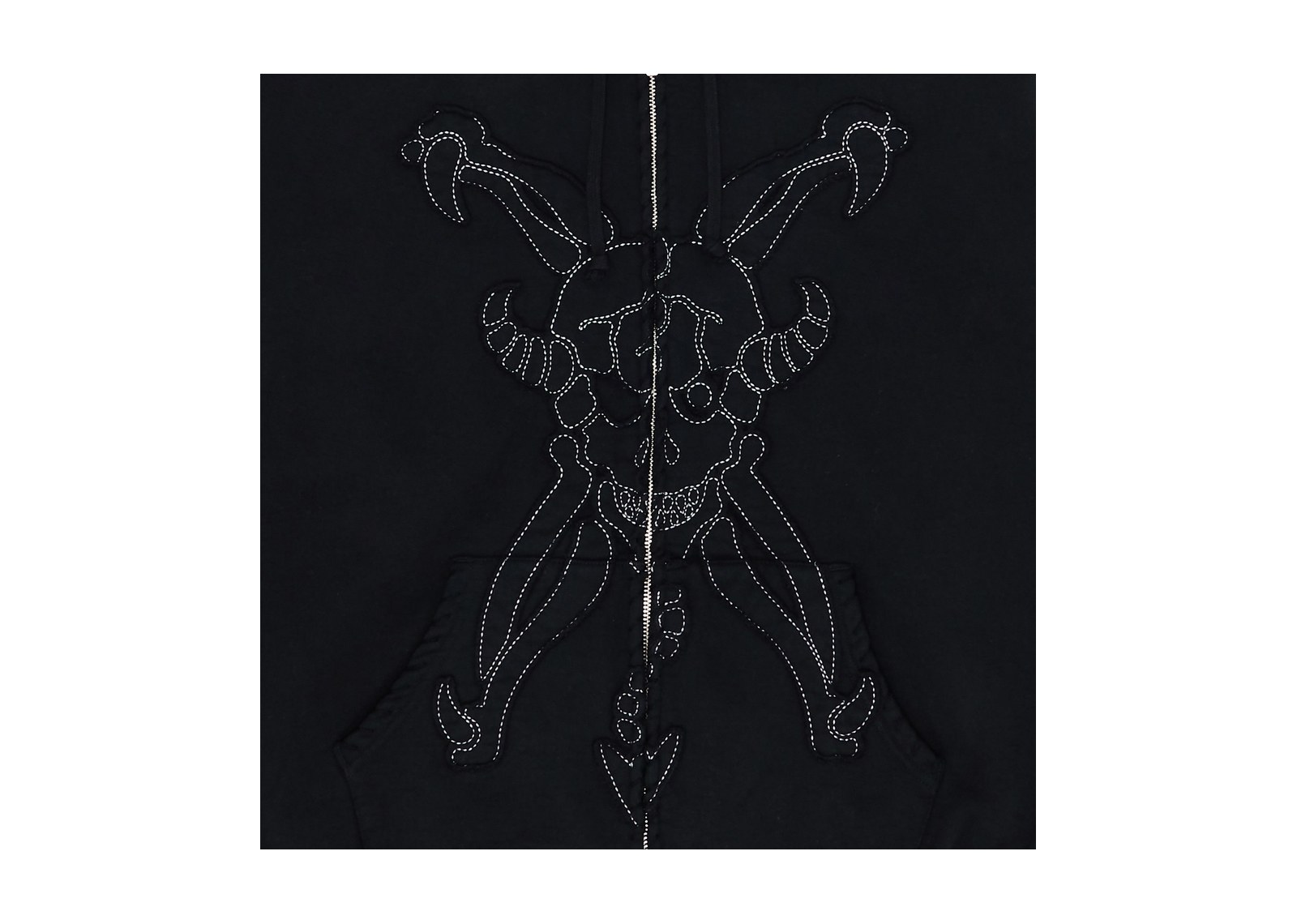Supreme x Ys Zip Up Hooded Sweatshirt Black - görsel 3