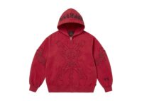 Supreme x Ys Zip Up Hooded Sweatshirt Washed Red